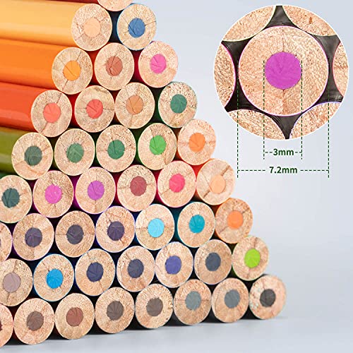 FanVean 50-Count Colored Pencils for Adults