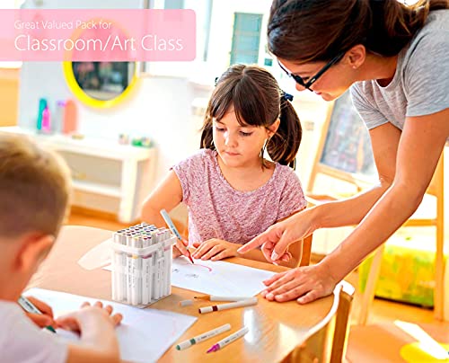 48-Color Double Tipped Alcohol Markers Set