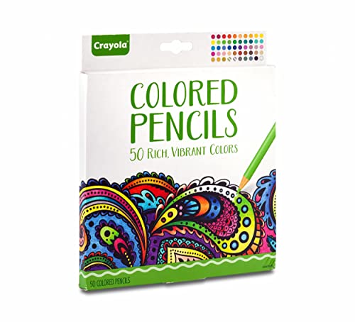 Crayola 50 Count Pre-Sharpened Colored Pencils