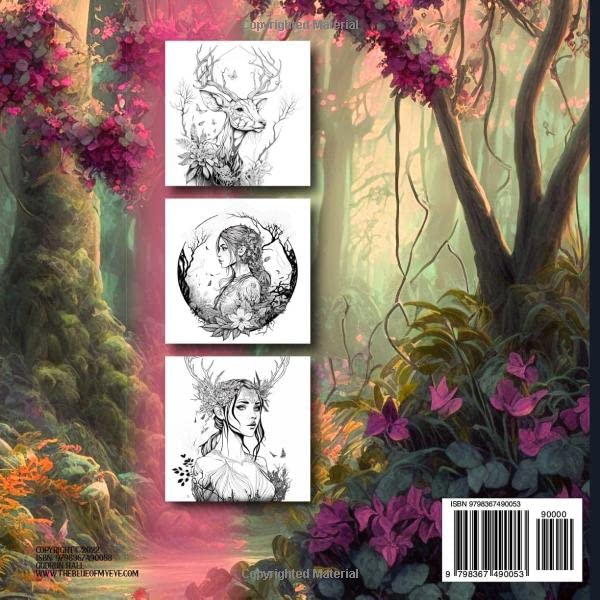 Magical Forest: Flora and Fauna Coloring Book