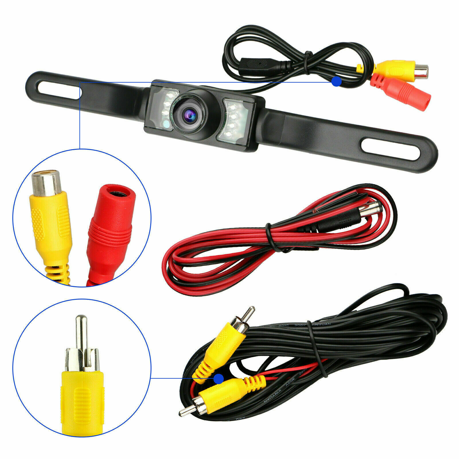 HD Rear View Camera with Night Vision and LED