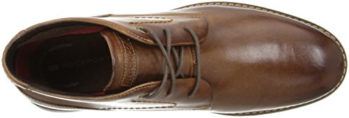 Rockport Men's Dark Brown Leather Chukka Boots