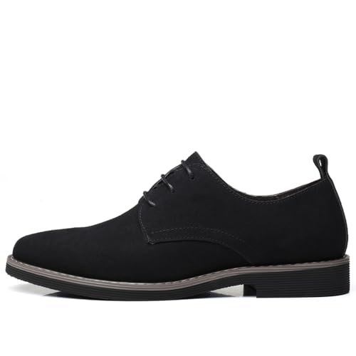 Black Suede Derby Oxfords Men's Dress Shoes Size 10