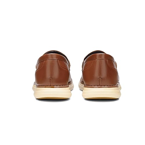 Bruno Marc Men's Lightweight Penny Loafers, Brown, Size 11