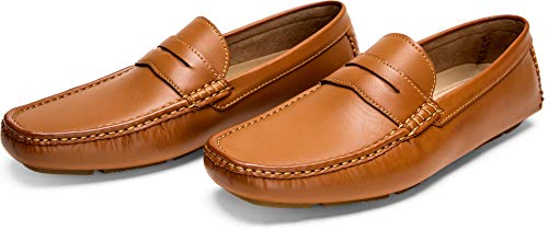 Jousen Men's Penny Loafers: Lightweight Driving Boat Shoes