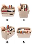 LEXSION Felt Bag Organizer Insert - Beige M