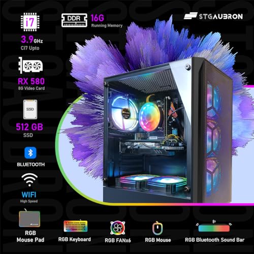 STGAubron High-Performance Gaming Desktop PC
