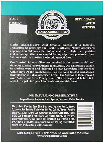 Alaska Smokehouse Pepper Garlic Smoked Salmon (4 oz)