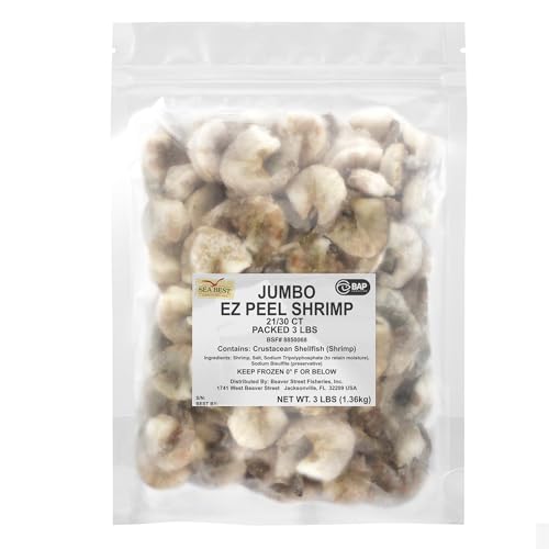 Jumbo Easy Peel Raw Shrimp - 3lb Pack