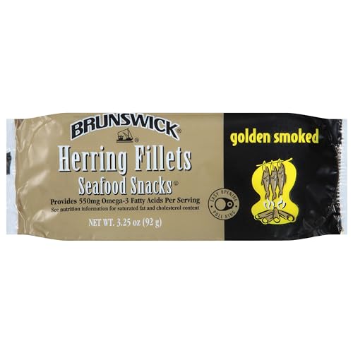 Brunswick Golden Smoked Herring Fillets - 18g Protein