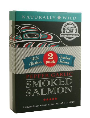 Alaska Smokehouse Wood Crate: Smoked Salmon & Garlic Fillet