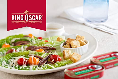 King Oscar Flat Anchovies, Pack of 3 Cans