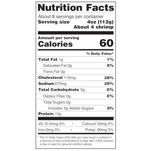 16/20 Count Shrimp, Tail On, 2lb Pack