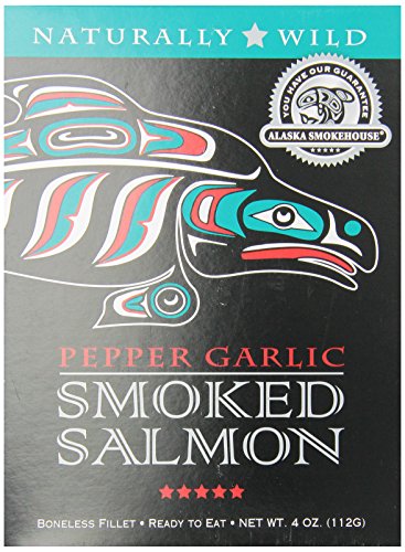 Alaska Smokehouse Pepper Garlic Smoked Salmon (4 oz)