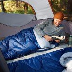 4-Person Orange/Grey Dome Camping Tent