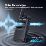 Retevis RT68 Walkie Talkies 6 Pack Rechargeable