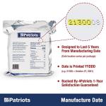 4Patriots 5-Year Emergency Food Bars - 9 Servings