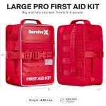 SurviveX Pro First Aid Kit for Travel & Home