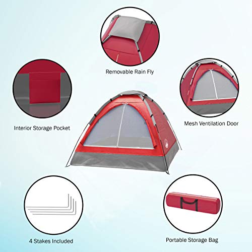 Lightweight 2 Person Camping Tent with Rain Fly