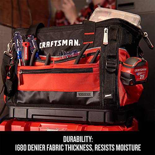 CRAFTSMAN VERSASTACK Heavy Duty 31 Pocket Tool Bag