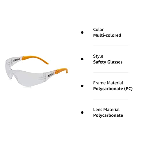 DEWALT DPG54-1D Lightweight Safety Glasses - Yellow/Clear