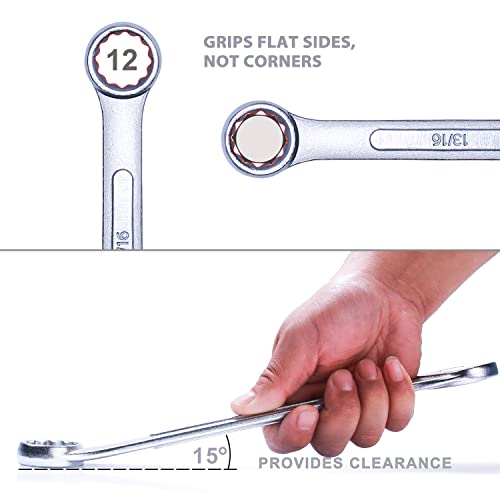 24-Piece Combination Wrench Set | SAE & Metric, Multi-Purpose