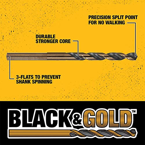 DEWALT 14-Piece Drill Bit Set, 135° Split Point