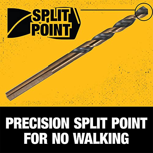 DEWALT 14-Piece Drill Bit Set, 135° Split Point