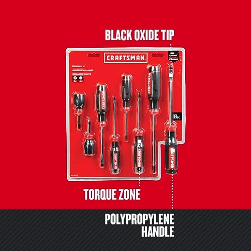 CRAFTSMAN Bi-Material Screwdriver Set, 8 Piece