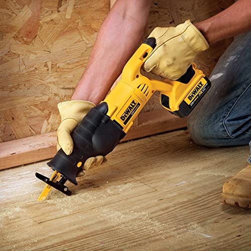 DEWALT 20V MAX Reciprocating Saw, Variable Speed, Black/Clear