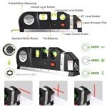 Multipurpose Laser Level Tool with Rulers