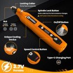 HARDELL Mini Cordless Rotary Tool Kit with 61 Accessories