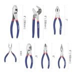 7-Piece WORKPRO Plier Set for DIY Projects