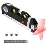 Multipurpose Laser Level Tool with Rulers