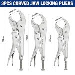 WORKPRO 5-Piece Locking Pliers Set