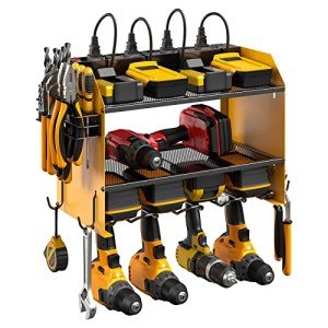 Modular Power Tool Organizer with Charging Station