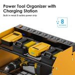 Modular Power Tool Organizer with Charging Station