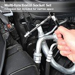 46-Piece 1/4" Drive Socket Ratchet Wrench Set