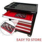 TOMMARS 1/4", 3/8", 1/2" Stubby Ratchet Set