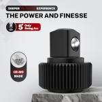 TOMMARS 1/4", 3/8", 1/2" Stubby Ratchet Set