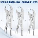 WORKPRO 5-Piece Locking Pliers Set