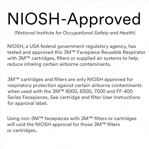 3M Half Facepiece Respirator 6200 for Diverse Tasks