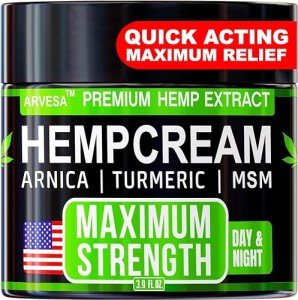 Maximum Strength Hemp Cream for Pain Relief