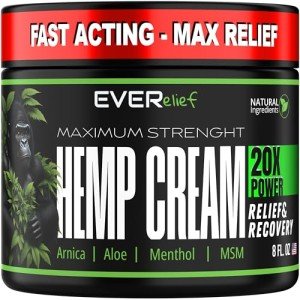 Maximum Strength Hemp Pain Relief Cream 8 OZ