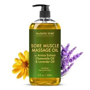 Majestic Pure Arnica Muscle Massage Oil 8 oz