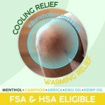Pain Relief Gel with Menthol & Hemp Oil