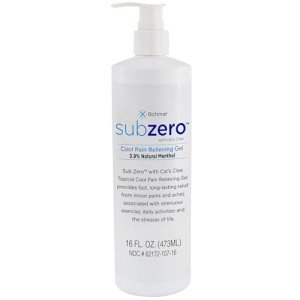 Sub Zero Cooling Pain Relief Gel, 16oz Pump