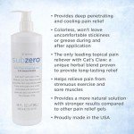Sub Zero Cooling Pain Relief Gel, 16oz Pump