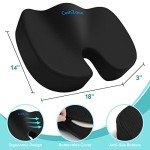 CushZone Black Office Chair Cushion