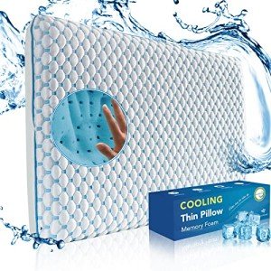 Cooling Gel Flat Pillow for Neck and Shoulder Pain